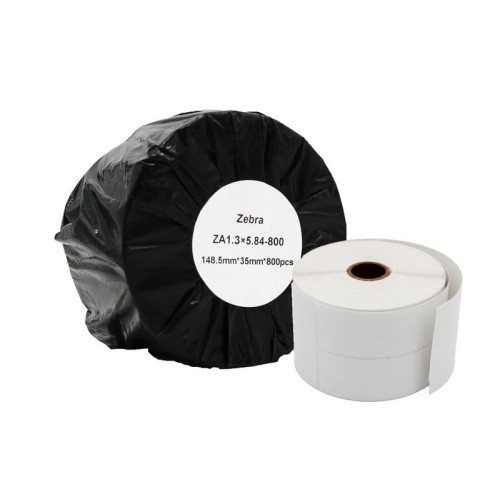 Compatible Zebra White Shipping Paper Labels Roll 800 pcs (ZA5.84x1.3-800)