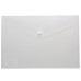 Pack 5 A4 50% Recycled Clear Press Stud Wallets - Pack of 5