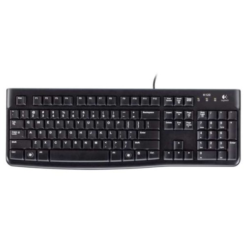 Logitech K120 Corded keyboard USB QWERTY English Black 920-002501