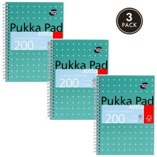 Pukka Pad Metallic Jotta A5 Wirebound Hardcover Notepad 100 80GSM Ruled Sheets