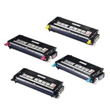 4 Pack - Compatible 593-10170/71/72/73 BCMY Toner Multipack for Dell Printers