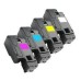 4 Pack - Compatible 593-BBLN/BBLL/BBLV/BBLZ BCMY Toner Multipack for Dell Printers