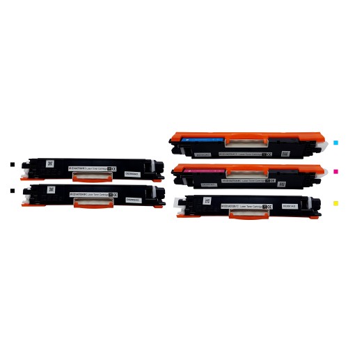 5 Pack - Compatible 729 BCMY Toner Multipack + Extra Black for Canon Printers