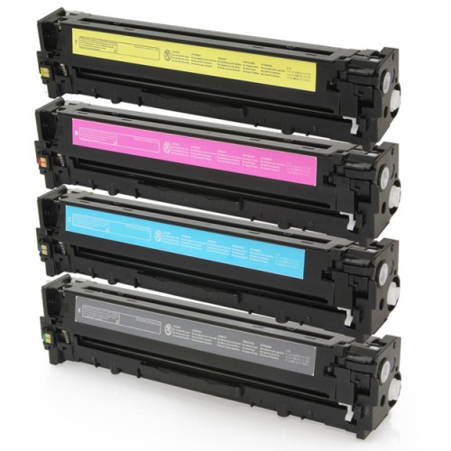 4 Pack - Compatible 128A Multipack CE320A/CE321A/CE322A/CE333A BCMY Toner for HP Printers
