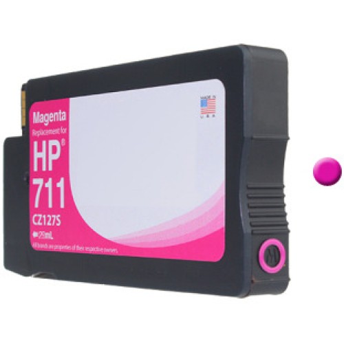 Compatible 711 CZ131AE Pigment Magenta Ink Cartridge for HP Printers