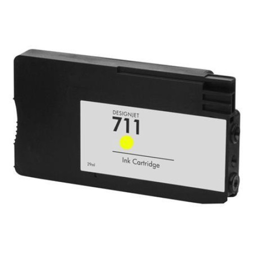 Compatible 711 CZ132AE Pigment Yellow Ink Cartridge for HP Printers