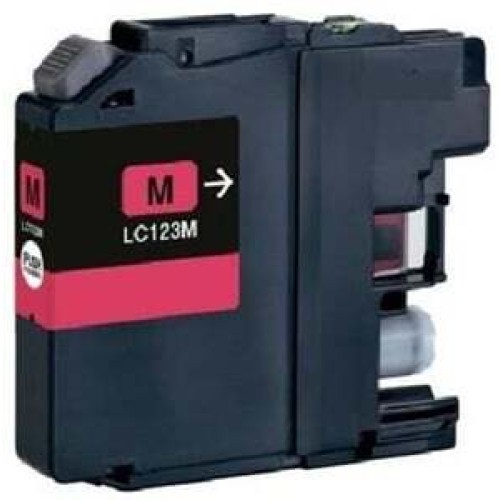 Compatible LC123M Magenta Ink Cartridge for Brother Printers