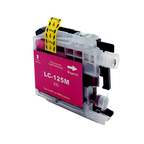 Compatible LC125XLM Magenta Ink Cartridge for Brother Printers