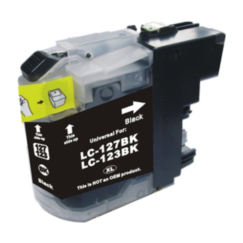 Compatible LC127XLBK Black Ink Cartridge for Brother Printers