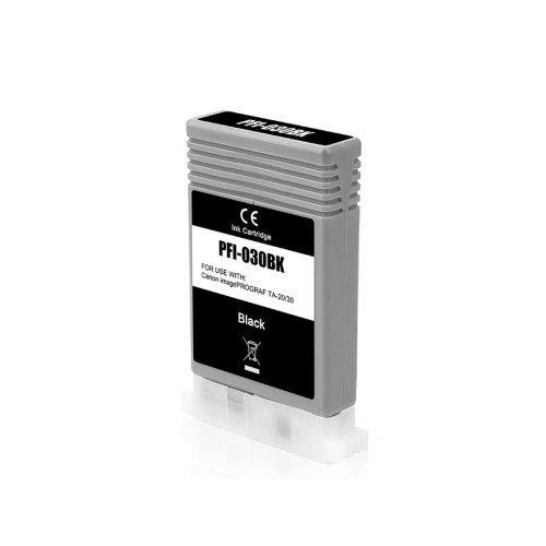 Compatible PFI-030BK Twin Pack Black Ink Cartridge for Canon Printers 3489C001