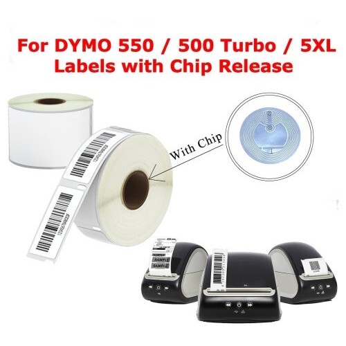 Compatible 11354 S0722540 1000x57x32mm Label Roll WITH CHIP To Fit Dymo 550, 550 Turbo and 5XL