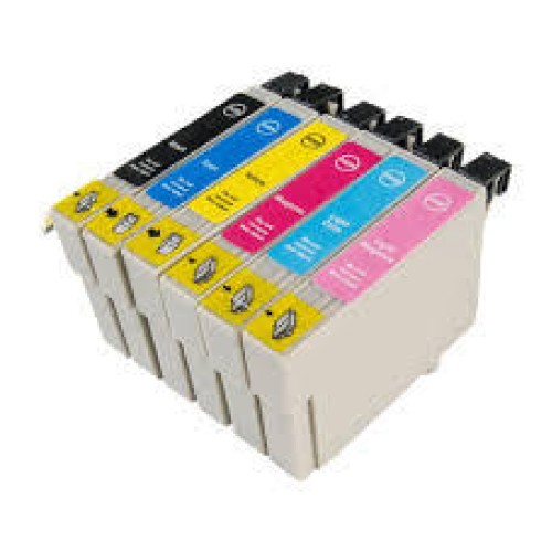 6 Pack - Compatible T0807 BCMY Ink Multipack - Hummingbird for Epson Printers
