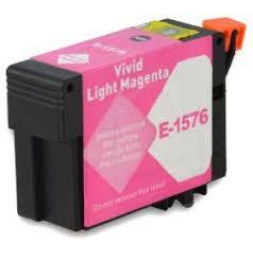 Compatible T1576 Light Magenta Ink Cartridge for Epson Printers C13T15764010