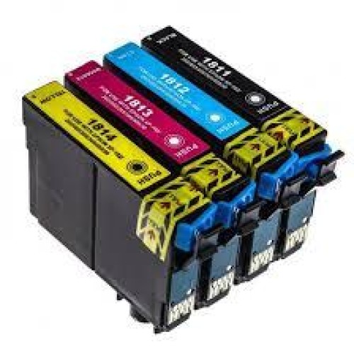 4 Pack - Compatible 18XL T1816  BCMY Hi Cap Ink Multipack - Daisy for Epson Printers