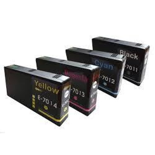4 Pack - Compatible T7015 XXL BCMY Extra Hi Cap Dye Ink Multipack - Pyramid for Epson Printers