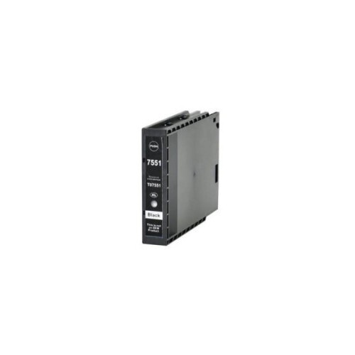 Compatible T7551 Black Ink Cartridge for Epson Printers C13T755140
