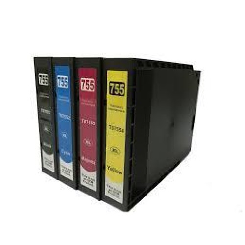 4 Pack - Compatible T7555 BCMY Ink Hi Cap Multipack for Epson Printers