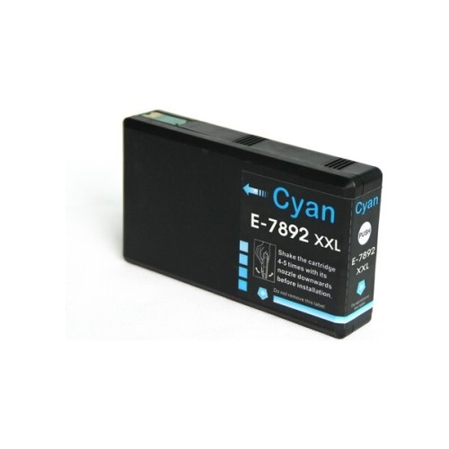 Compatible T7892 XXL Cyan Ink Cartridge for Epson Printers C13T789240