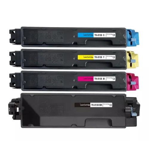 4 Pack - Compatible TK5135 BCMY Toner Multipack for Kyocera Printers