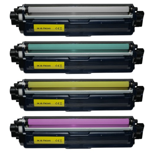 4 Pack - Compatible TN241 BCMY Toner Multipack for Brother Printers