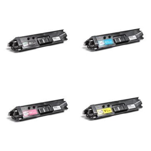 5 Pack - Compatible TN329 BCMY Toner Multipack + Extra Black for Brother Printers