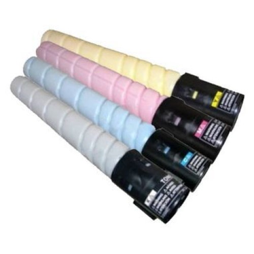 4 Pack - Compatible TN512 BCMY Toner Multipack for Konica Minolta Printers