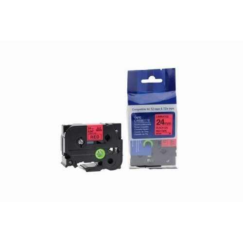 Compatible TZe-451 Black on Red Tape 24mm x 8m for Brother P-Touch Label Printers