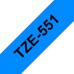 Compatible TZe-551 Black on Blue Tape 24mm x 8m for Brother P-Touch Printers