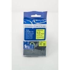 Compatible TZe-C31 Black on Fluorescent Yellow Tape 12mm x 5m for Brother P-Touch Printers
