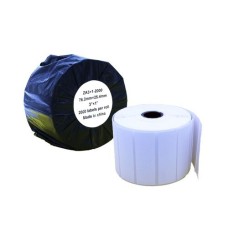 Compatible Zebra 76.2mm x 25.4mm x 2000 pcs (25mm core) White Address Labels Roll