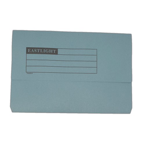 Half Flap Document Wallet Pack of 50 - Blue