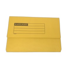 Half Flap Document Wallet Pack of 50 - Yellow