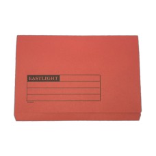 Full Flap Document Wallet Pack of 50 - Red