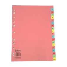 Subject Divider A4 20 Part A-Z Pastel