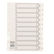 Index Polypropylene A4 1-10 White