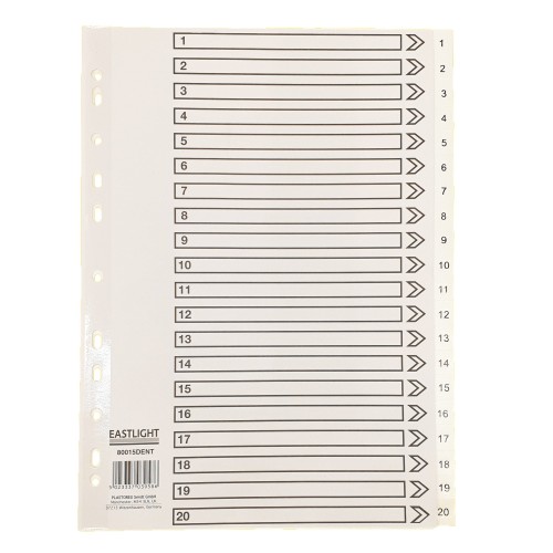 Index Polypropylene A4 1-20 White