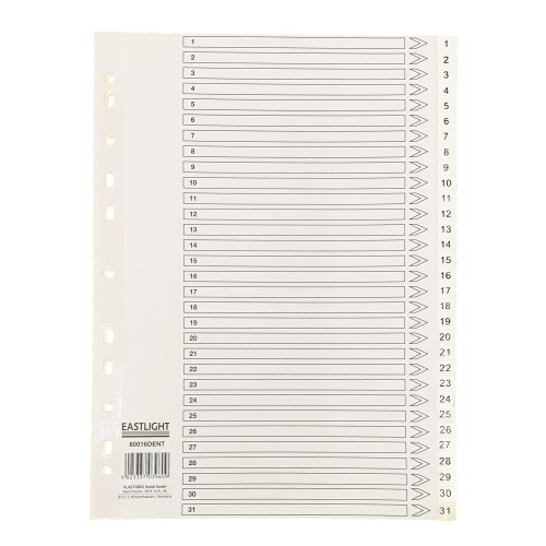 Index Polypropylene A4 1-31 White