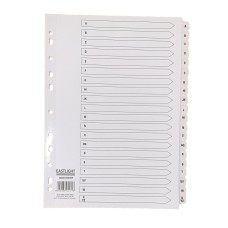 Index White Clear Tabs A-Z 20 Part