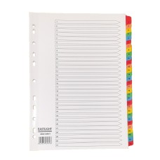 Index White Multicolour Tabs 1-31