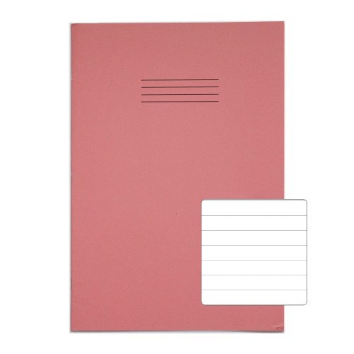 RHINO 13 x 9 Oversized Exercise Book 40 Page, Pink, F12 (Pack of 10)