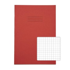 RHINO 13 x 9 Oversized Exercise Book 40 Page, Red, S7 (Pack of 10)