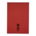 RHINO 13 x 9 Oversized Exercise Book 40 Page, Red, S7 (Pack of 10)