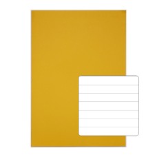 RHINO 13 x 9 A4+ Oversized Exercise Book 40 Page, Yellow, F12 (Pack of 10)