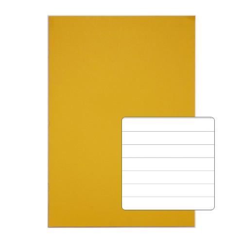 RHINO 13 x 9 A4+ Oversized Exercise Book 40 Page, Yellow, F12 (Pack of 10)