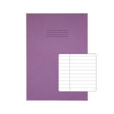 RHINO 13 x 9 Oversized Exercise Book 48 Page, Purple, F8M (Pack of 10)