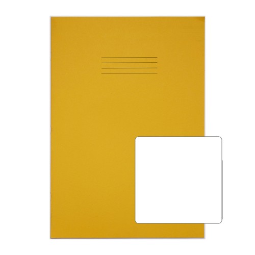RHINO 13 x 9 Oversized Exercise Book 48 Page, Yellow, B (Pack of 10)