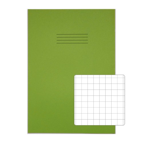 RHINO 13 x 9 Oversized Exercise Book 80 Page, Light Green, S10 (Pack of 10)
