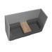 ROCADA BE SOFT Double Booth and Table - Grey