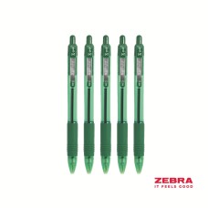 Z-Grip Smooth Retractable Ballpoint Pen Green Ink Box 12