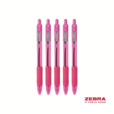 Z-Grip Smooth Retractable Ballpoint Pen Pink Ink Box 12